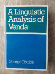 The book: A Linguistic Analysis of Venda